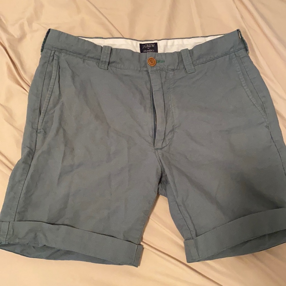 J.CREW LINEN GRAMERCY SHORTS SZ 30W